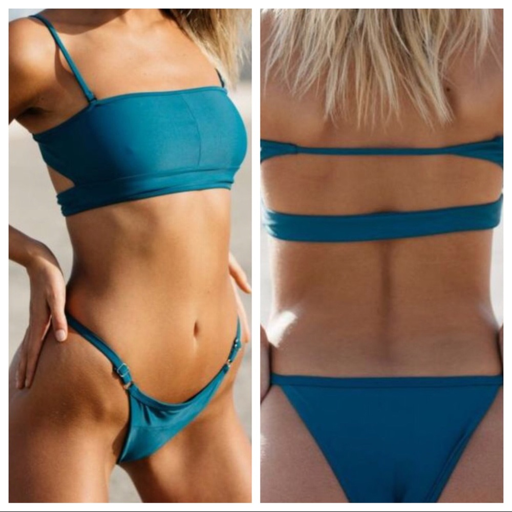 Blue bikini